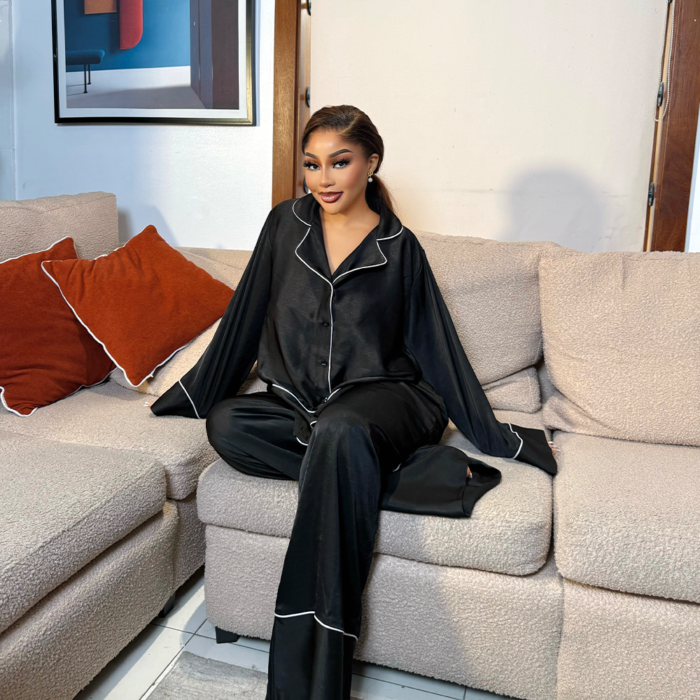 BLACK LOUNGE SET (PRINTED)